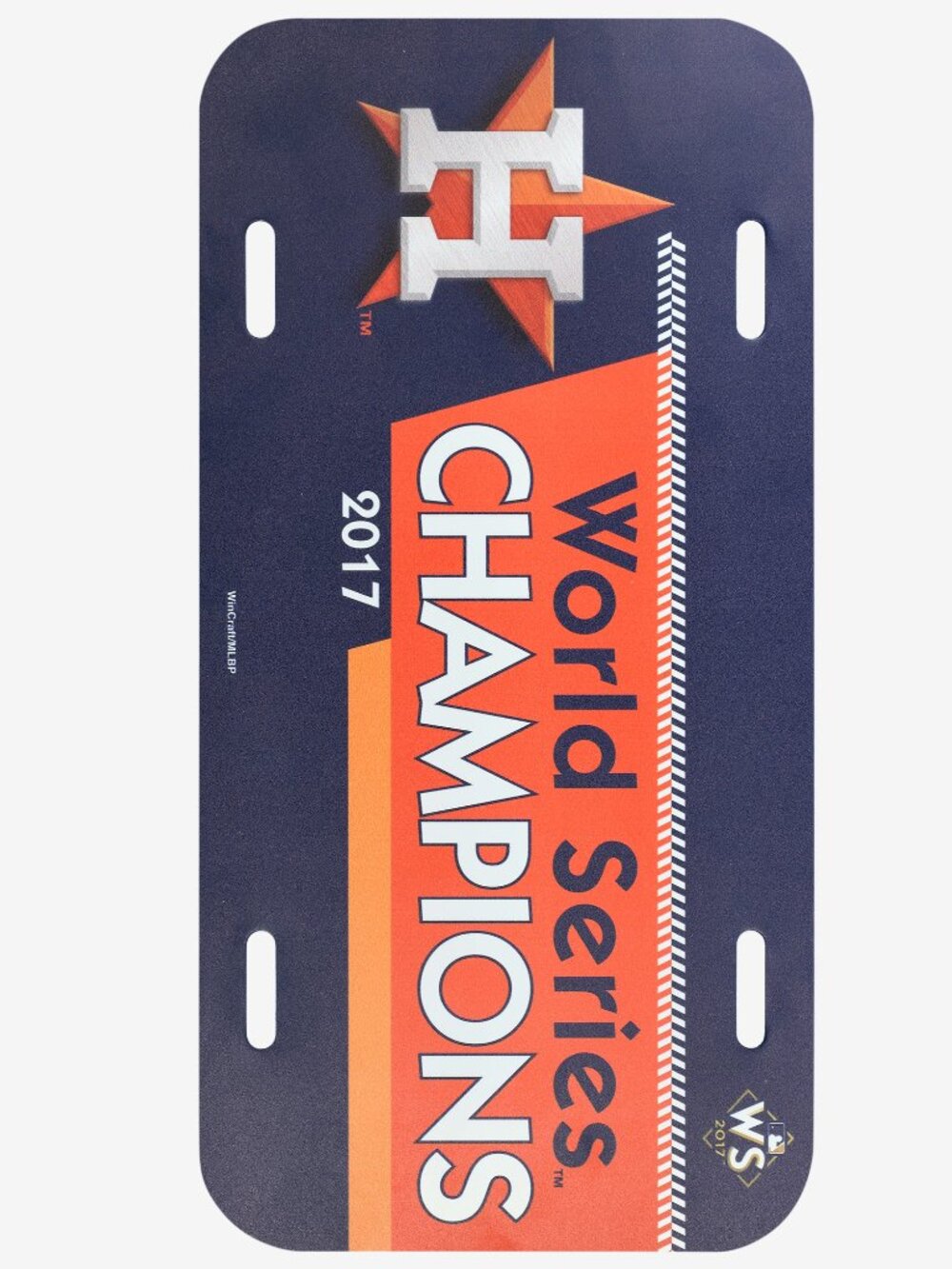 Houston Astros WinCraft 2017 World Series Champions Plastic License Plate